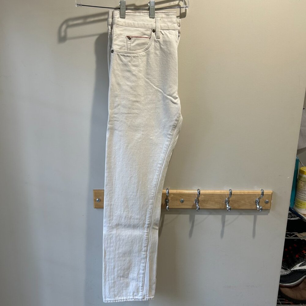J. Crew Men's Straight Jeans - White